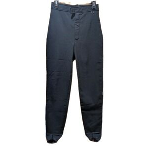 Roffe Vtg Womens Black Stirrup Ski/Snowboard Prima Pants Size 10L Made In USA